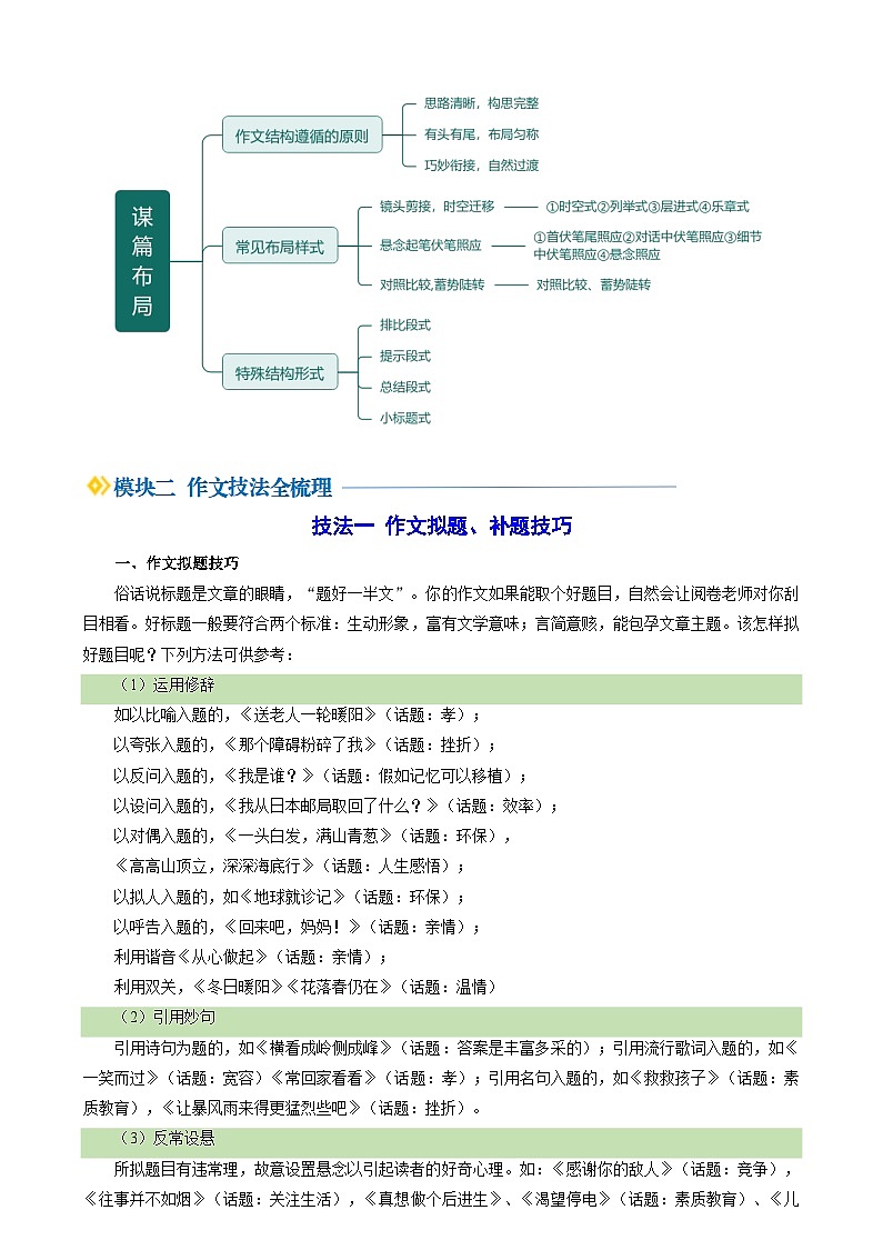 暑期預(yù)習(xí) 第07講 中考作文指導(dǎo)與訓(xùn)練（技法梳理、寫(xiě)作模板、素材積累）（學(xué)生版）-統(tǒng)編版初中語(yǔ)文八年級(jí)（八升九）第3頁(yè)