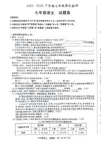 安徽省阜阳市太和县2023-2024学年七年级下学期7月期末语文试题