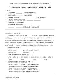 [語(yǔ)文]廣東省湛江市雷州市2023-2024學(xué)年八年級(jí)上學(xué)期期末語(yǔ)文試題