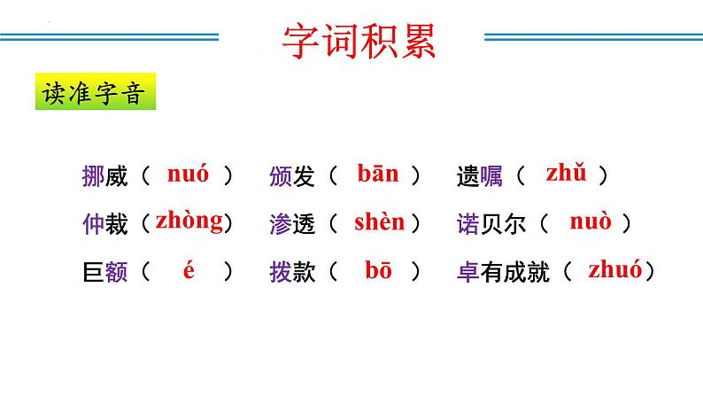 编版版语文八年级上册 第02课 首届诺贝尔奖颁发(教学课件)第4页