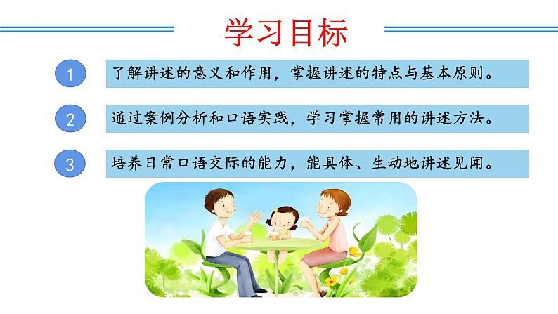 编版版语文八年级上册 第一单元 口语交际 讲述(教学课件)第3页