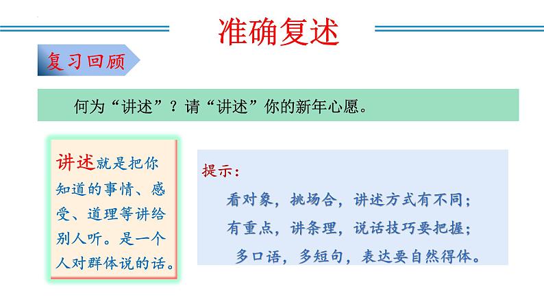 编版版语文八年级上册 口语交际:复述与转述(教学课件)05