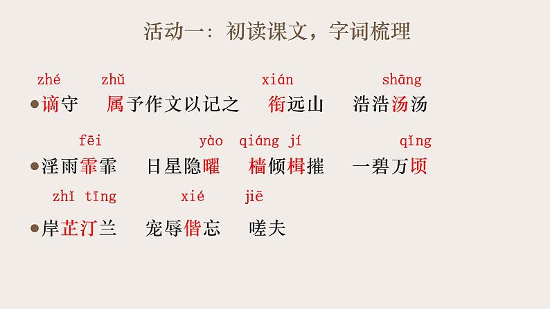 部编版语文九年级上册第11课岳阳楼记课件第7页
