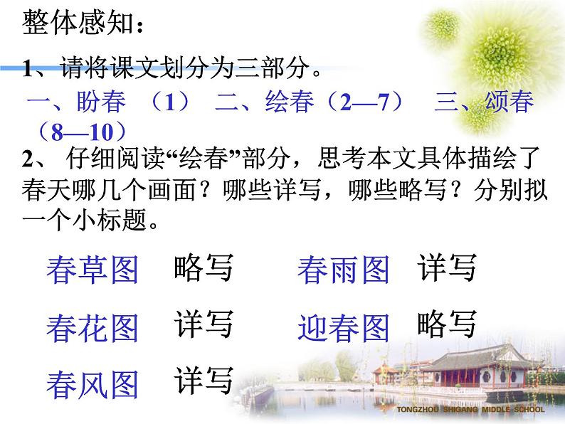 部编版七年级上册语文第1课 春 教学课件第5页