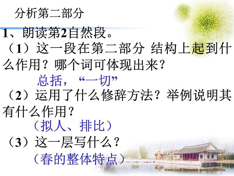 部编版七年级上册语文第1课 春 教学课件第8页