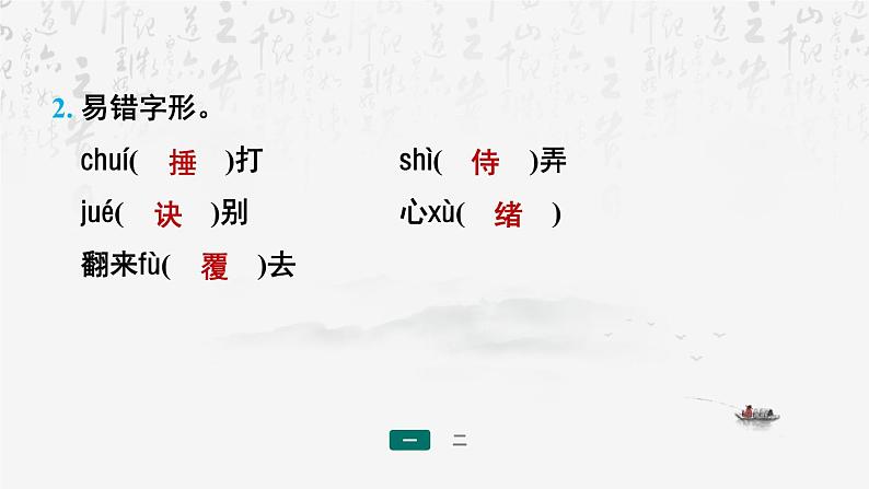 【新教材】统编版(2024)七年级上册语文期末复习:专题一 字音 字形 课件06