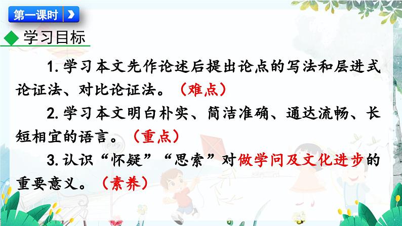 统编版 语文 九年级上册 第2单元 8 怀疑与学问 PPT课件+教案+习题06