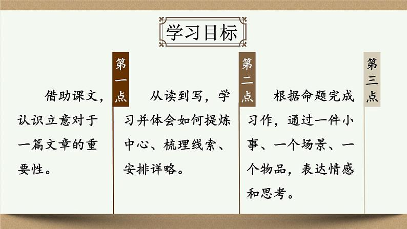 部编版语文七年级上册 写作 如何突出中心 课件02