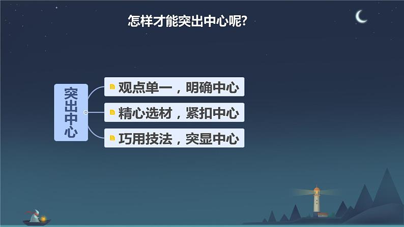 第三单元写作《如何突出中心》课件-2024-2025学年统编版语文七年级上册(2024)第3页