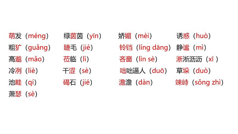 2024修订版部编语文七上第1单元复习讲义+课件03