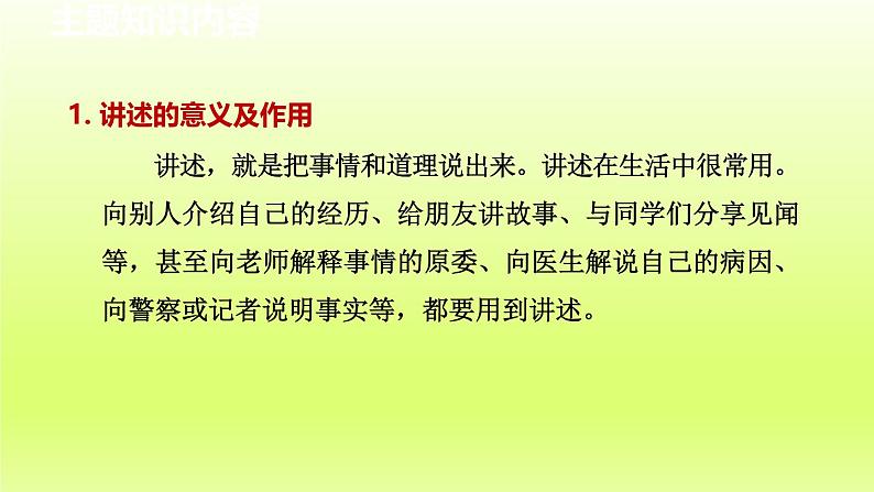 2024八年级语文上册第一单元口语交际讲述课件(部编版)02