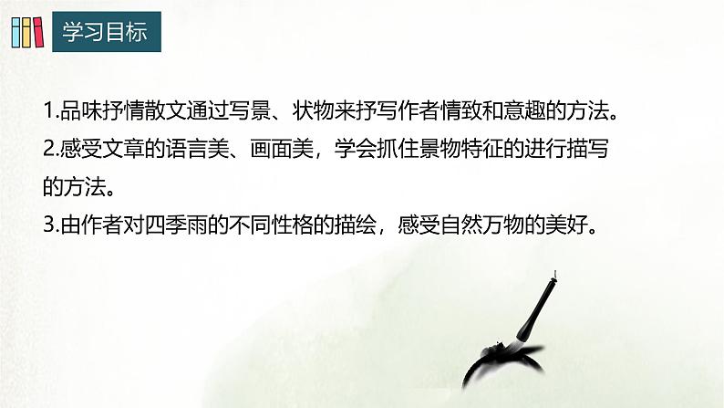 课件:部编版初中语文七年级上册第一单元第3课 雨的四季02