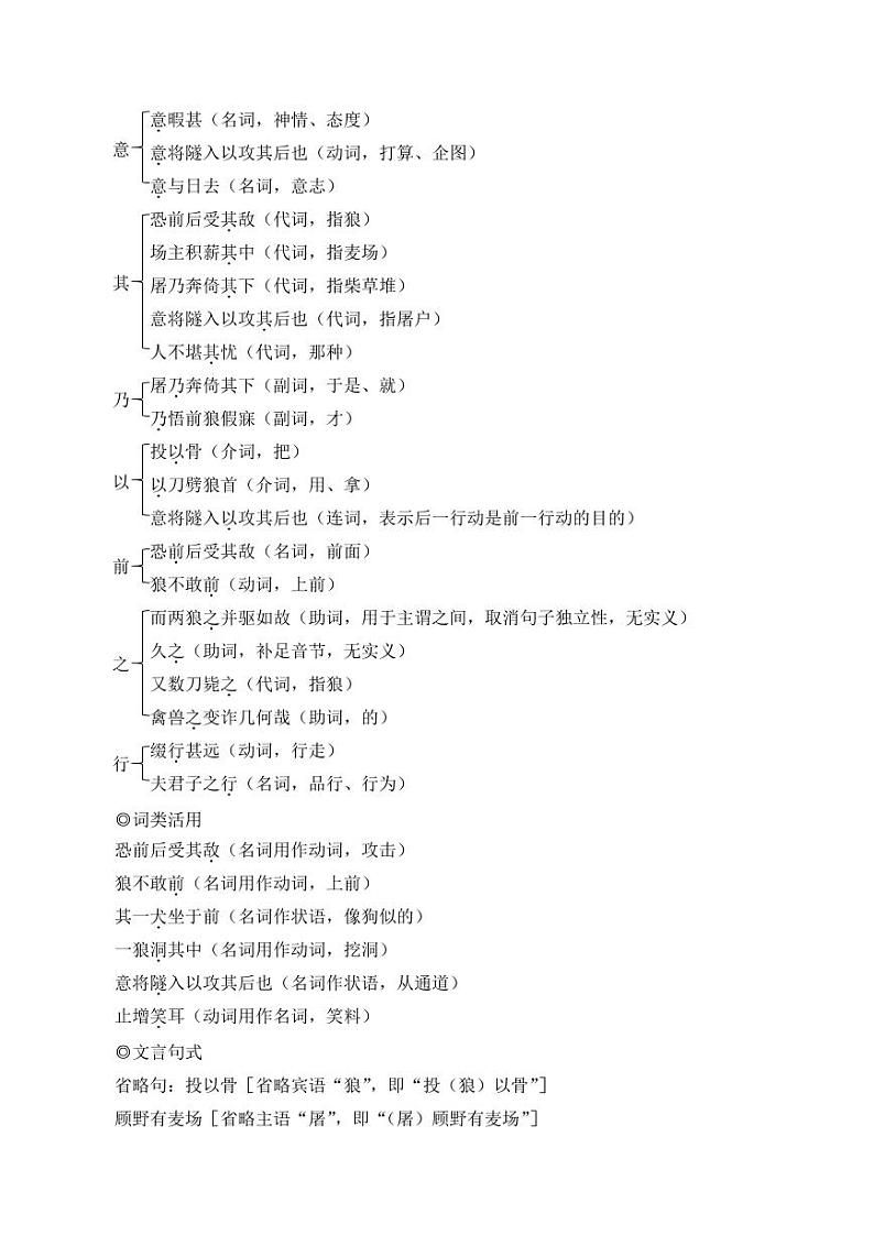 部编版七年级语文上册20 狼(简案教学设计)03