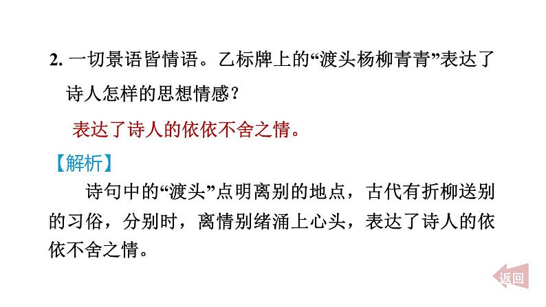 人教部编版(五四)语文(北京地区)六年级上册 第二单元 阅读组合训练 课件第3页