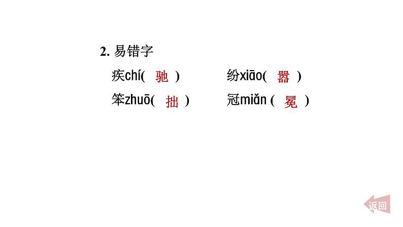 人教部编版(五四)语文六年级上册 第一单元 知识清单 课件第3页