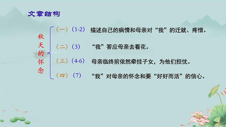 5 秋天的怀念 课件 初中语文统编2024七年级上册第8页