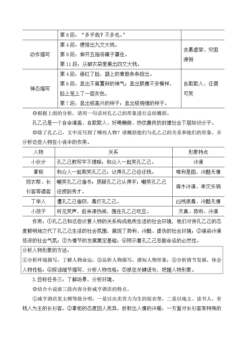 部编版九年级语文下册5 孔乙己(名师教学设计)03