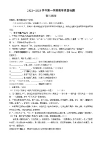 山东省威海市文登区（五四学制）2022-2023学年七年级上学期期末语文试题