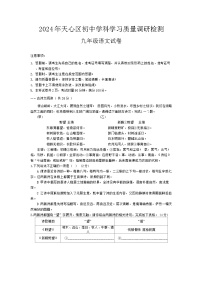 湖南省长沙市天心区2024-2025学年九年级上学期开学考试语文试卷