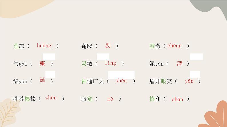 部编版(2024)七年级语文上册 23 女娲造人习题课件04