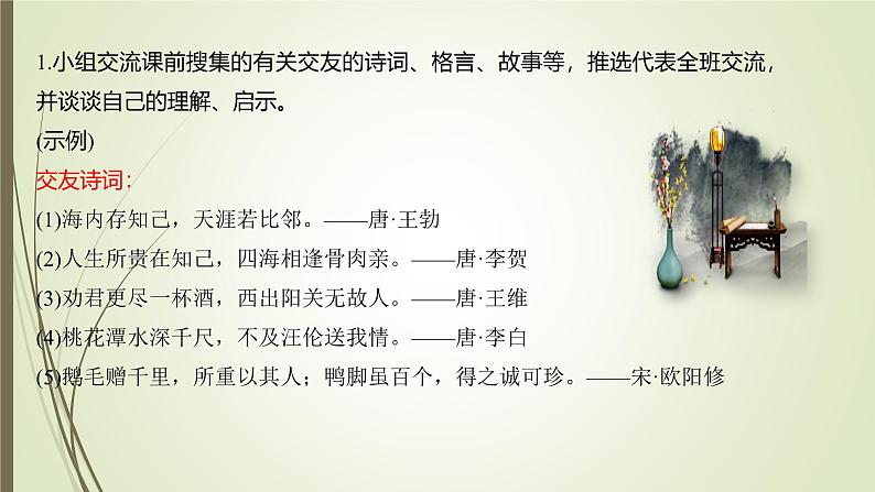 课件:部编版初中语文七年级上册第二单元综合性学习 有朋自远方来06