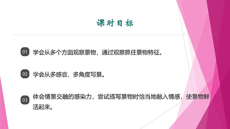课件:部编版初中语文八年级上册第三单元单元写作 学习描写景物第2页