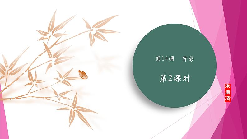 课件:部编版初中语文八年级上册第四单元第14课 背影 第2课时第1页