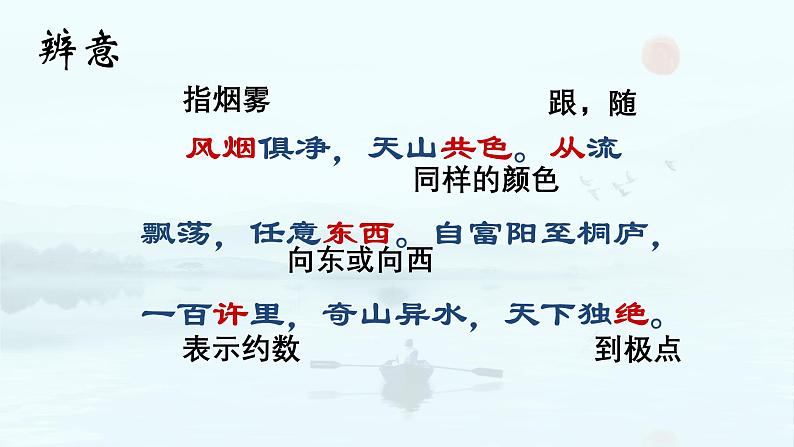 统编版语文八年级上册第12课《与朱元思书》课件第4页
