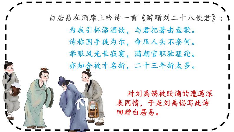 统编版语文九年级上册第14课《酬乐天扬州初逢席上见赠》课件第7页