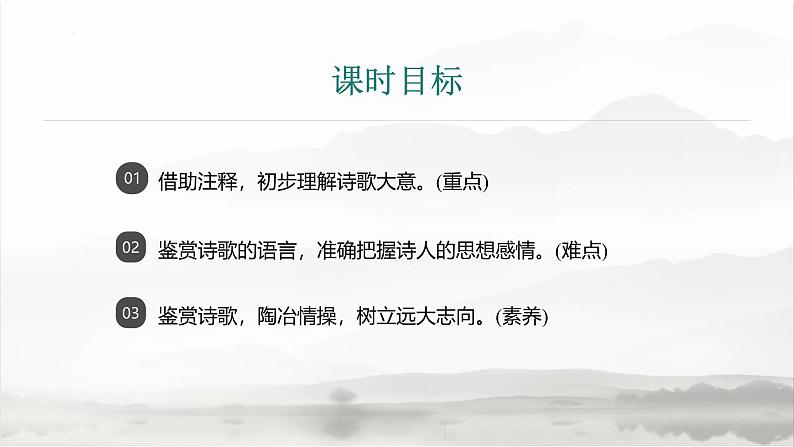 课件:初中语文部编版七年级下册课件、学案及教案第21课 古代诗歌五首——《望岳》02