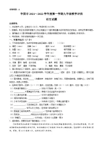 陕西省渭南市华阴市2021-2022学年九年级上学期期末语文试题