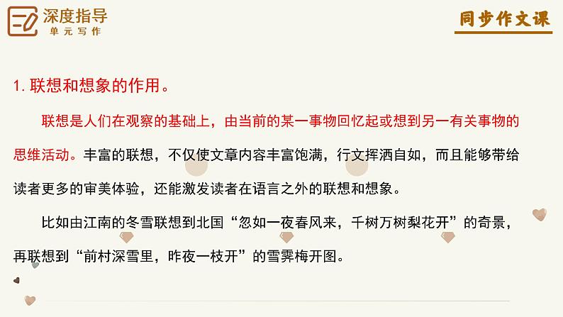 专题21 发挥联想和想象 青春成长类作文写作技巧-2024-2025学年七年级语文上册单元写作深度指导(统编版2024·五四学制)学案课件PPT第8页