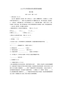 （語文）南寧市天桃實(shí)驗(yàn)學(xué)校2024-2025學(xué)年七年級(jí)上學(xué)期開學(xué)分班考語文試題