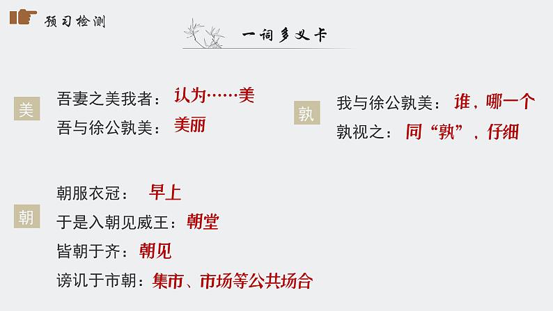 部编版九下语文第六单元第21课《邹忌讽齐王纳谏》ppt第5页
