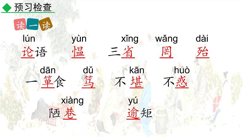统编版(2024)七年级语文上册12《论语》十二章第一课时课件08