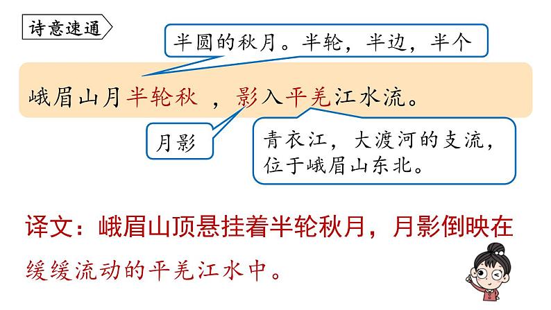 统编版(2024)七年级语文上册课外古诗词诵读-峨眉山月歌课件07