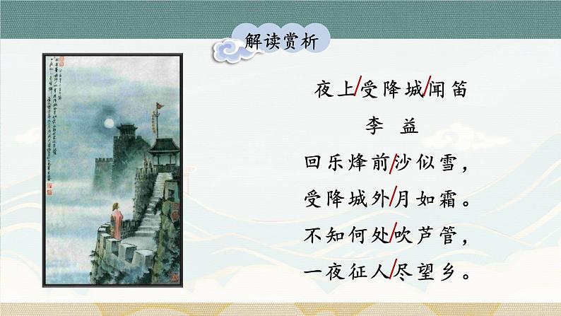 统编版(2024)七年级语文上册课外古诗词诵读-夜上受降城闻笛课件03