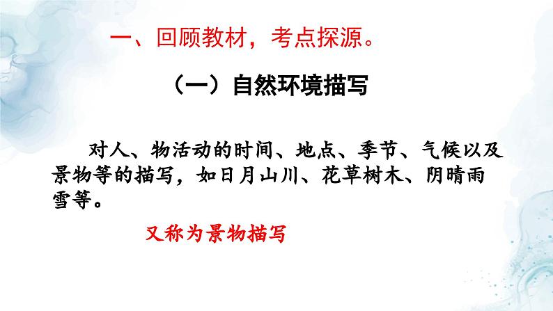 中考环境描写专题复习教学课件第2页