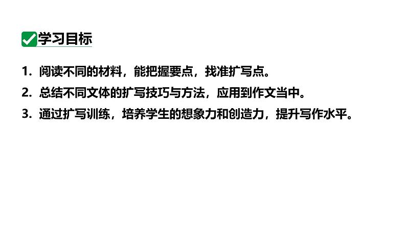 最新人教部编版九下语文第一单元 写作 学习扩写(课件)第4页