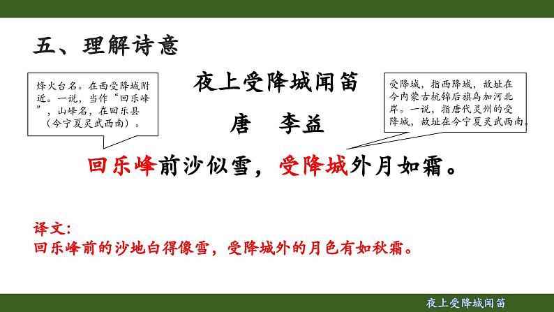 第三单元课外古诗词诵读《夜上受降城闻笛》课件 2024-2025学年统编版语文七年级上册07