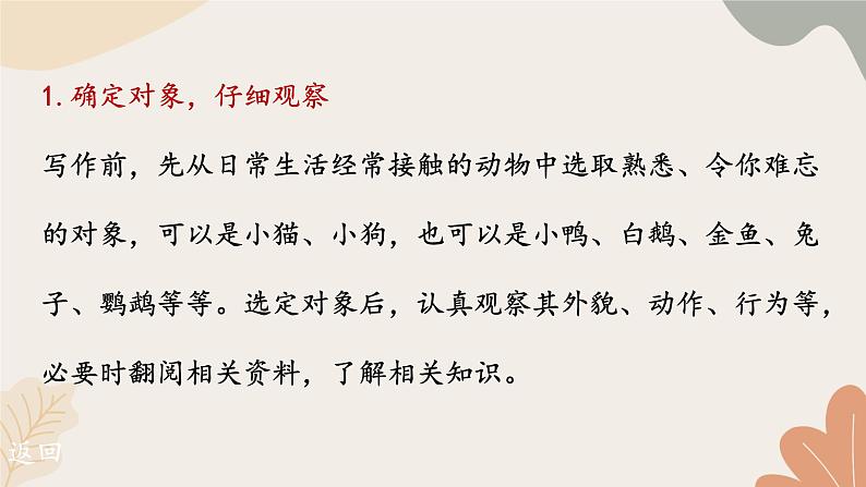 统编2024版七年级上册语文 第五单元 任务三 记叙与动物的相处课件第3页