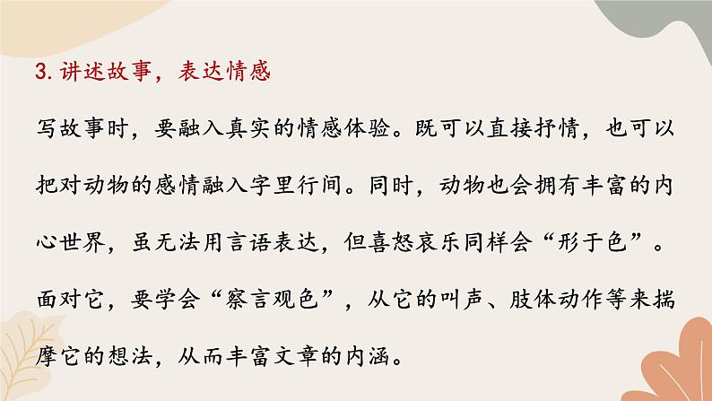 统编2024版七年级上册语文 第五单元 任务三 记叙与动物的相处课件第5页