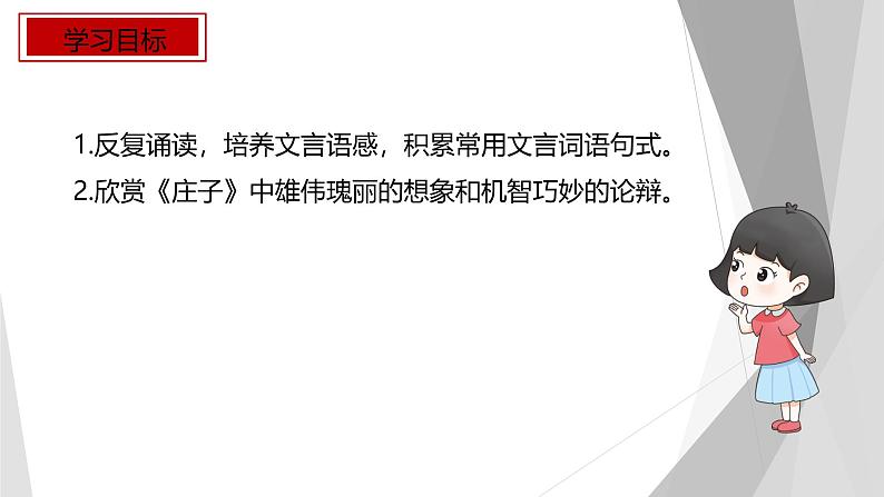 课件:部编版初中语文八年级下册第21课 《庄子》二则——庄子与惠子游于濠梁之上第2页