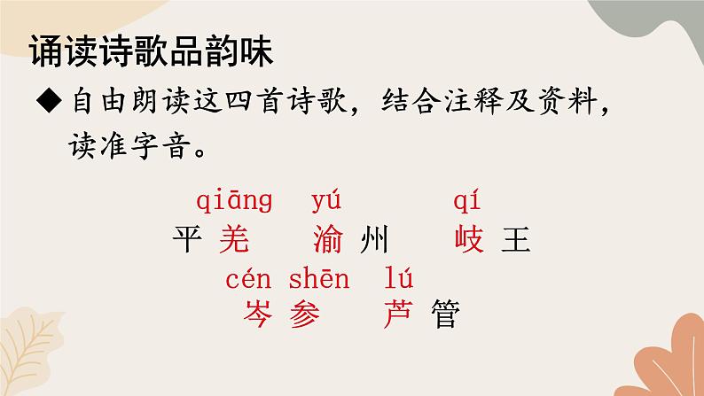 2024秋统编版语文七年级上册 课外古诗词诵读 (2)课件第3页