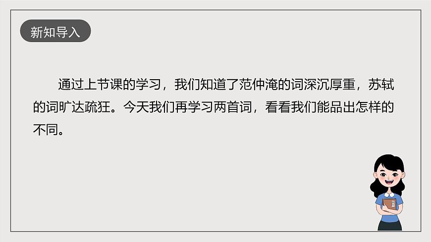 人教部編版語文九年級下冊12《詞四首》第二課時課件第2頁