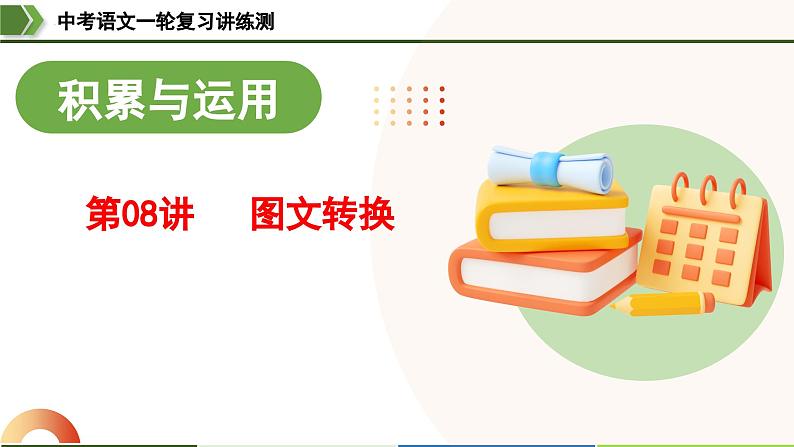 中考语文一轮复习讲练测课件 第08讲 图文转换(含解析)第1页