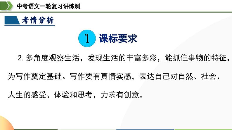 中考语文一轮复习讲练测课件 第40讲 审题定中心(含解析)第5页