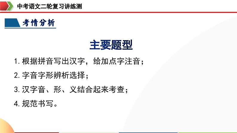 中考语文二轮复习讲练测课件专题01 字音字形(含解析)第6页