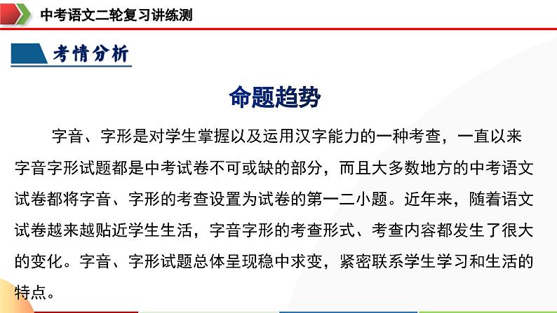 中考语文二轮复习讲练测课件专题01 字音字形(含解析)第7页