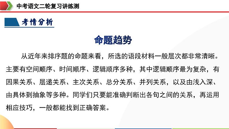 中考语文二轮复习讲练测课件专题04 句子排序与衔接(含解析)第6页